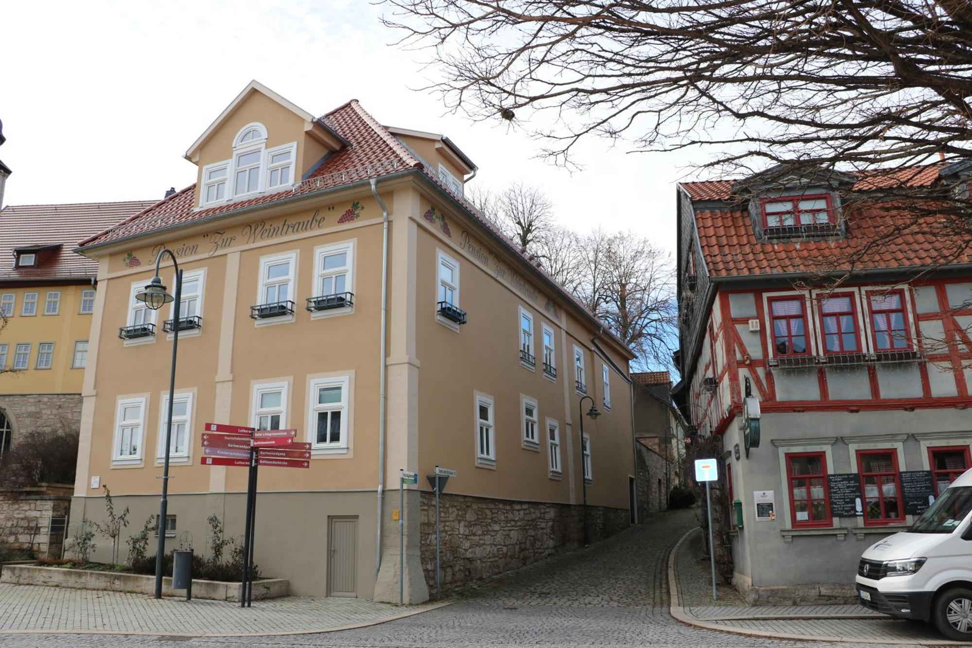 Gasthaus Zur Weintraube Bad Langensalza Eksteriør billede